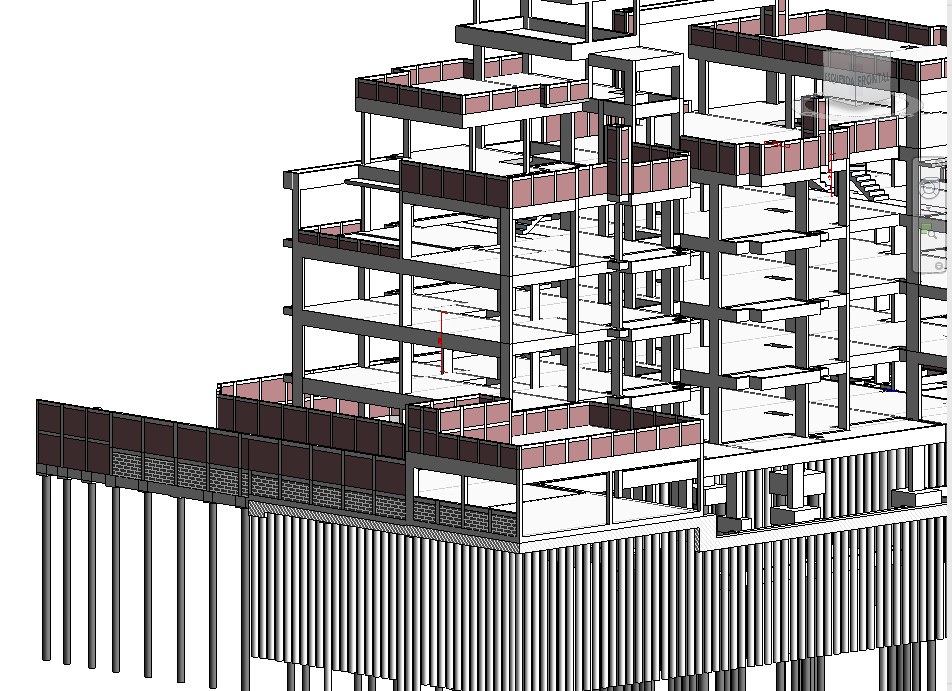 Modelo estrutural do Edifício Hauer